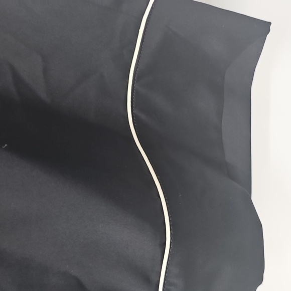 Express Satiny Loungewear Pajama Pants w Drawstring Waist Front Pockets Black - Picture 6 of 11